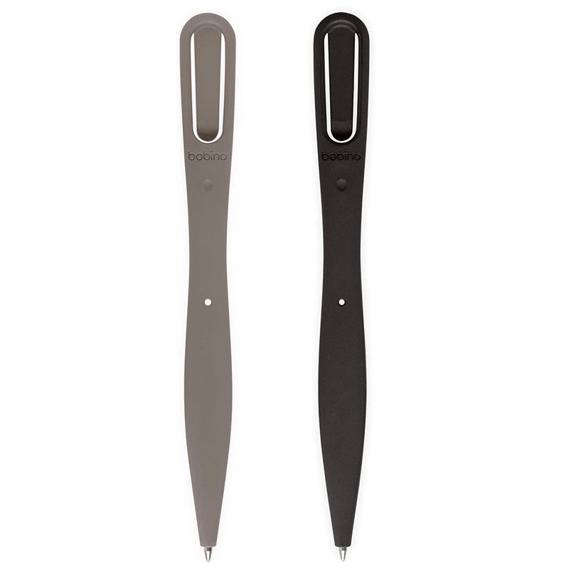 Bobino | Bookmark Pen | Planner Pens & Ballpoint Pens for Journaling | Flat Pen Bookmarks for Women | Book Markers for Women | Mini Pen Page Markers | Book Accessories & Planner Accessories | 2 Pack - Image 1